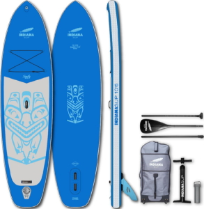 INDIANA 106 Family Pack blue with 3-Piece 30%-Carbon-Fiberglass-Composite Paddle