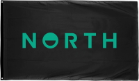 NORTH North Wordmark Flag Large set of 3 2024