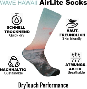 WAVE HAWAII AirLite DryTouch Socks D4
