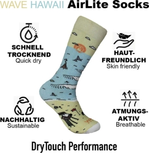 WAVE HAWAII AirLite DryTouch Socks D2