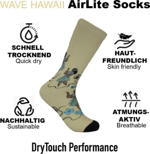 WAVE HAWAII AirLite DryTouch Socks D1