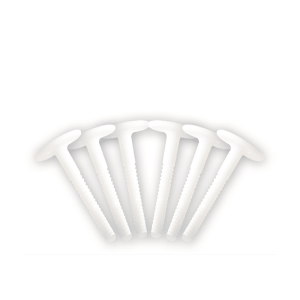 TAHE FIN SOFTBOARD SCREW SET (x6) - WHITE