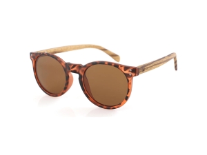 WAVE HAWAII Sunglasses X-UP, Matte Tortoise PC + brown Wood