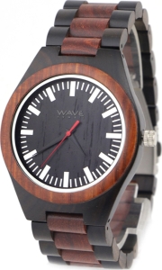 WAVE HAWAII Armbanduhr/ Watch Men, red sandal + ebony