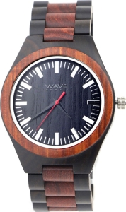 WAVE HAWAII Armbanduhr/ Watch Men, red sandal + ebony