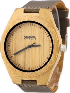 WAVE HAWAII Armbanduhr/ Watch Men, carbonized bamboo