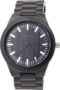 WAVE HAWAII Armbanduhr/ Watch Men, ebony + steel