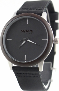 WAVE HAVAII Armbanduhr/ Watch Women, ebony + steel 2022