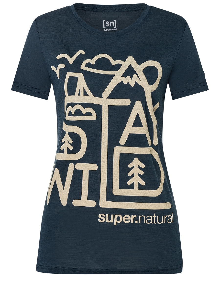 SUPER.NATURAL W STAY WILD TEE 2024